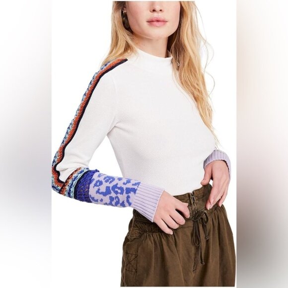 Free People Switch It Up Thermal Top Ivory Size XS - Picture 2 of 8